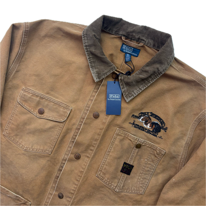Polo Ralph Lauren Tan Canvas Sportsman Dog Barn Chore Jacket - XXL