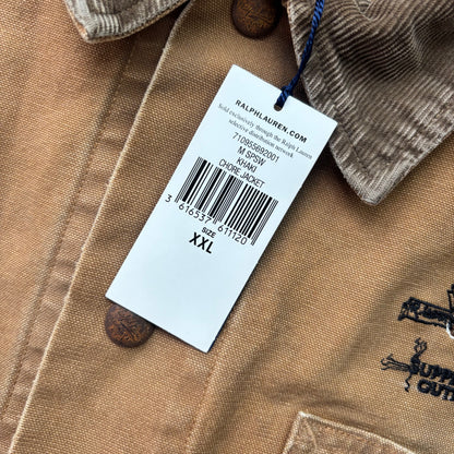 Polo Ralph Lauren Tan Canvas Sportsman Dog Barn Chore Jacket - XXL