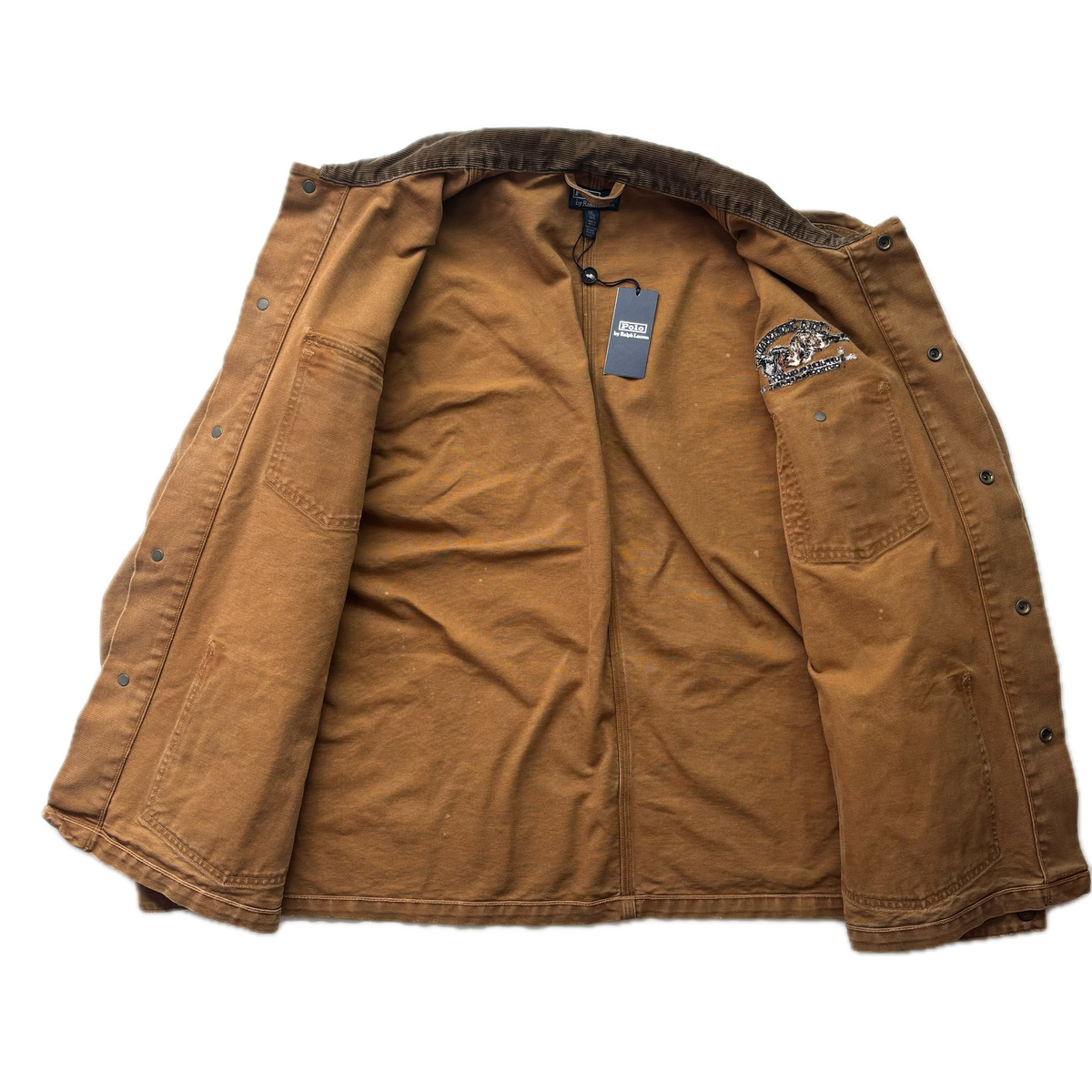 Polo Ralph Lauren Tan Canvas Sportsman Dog Barn Chore Jacket - XXL