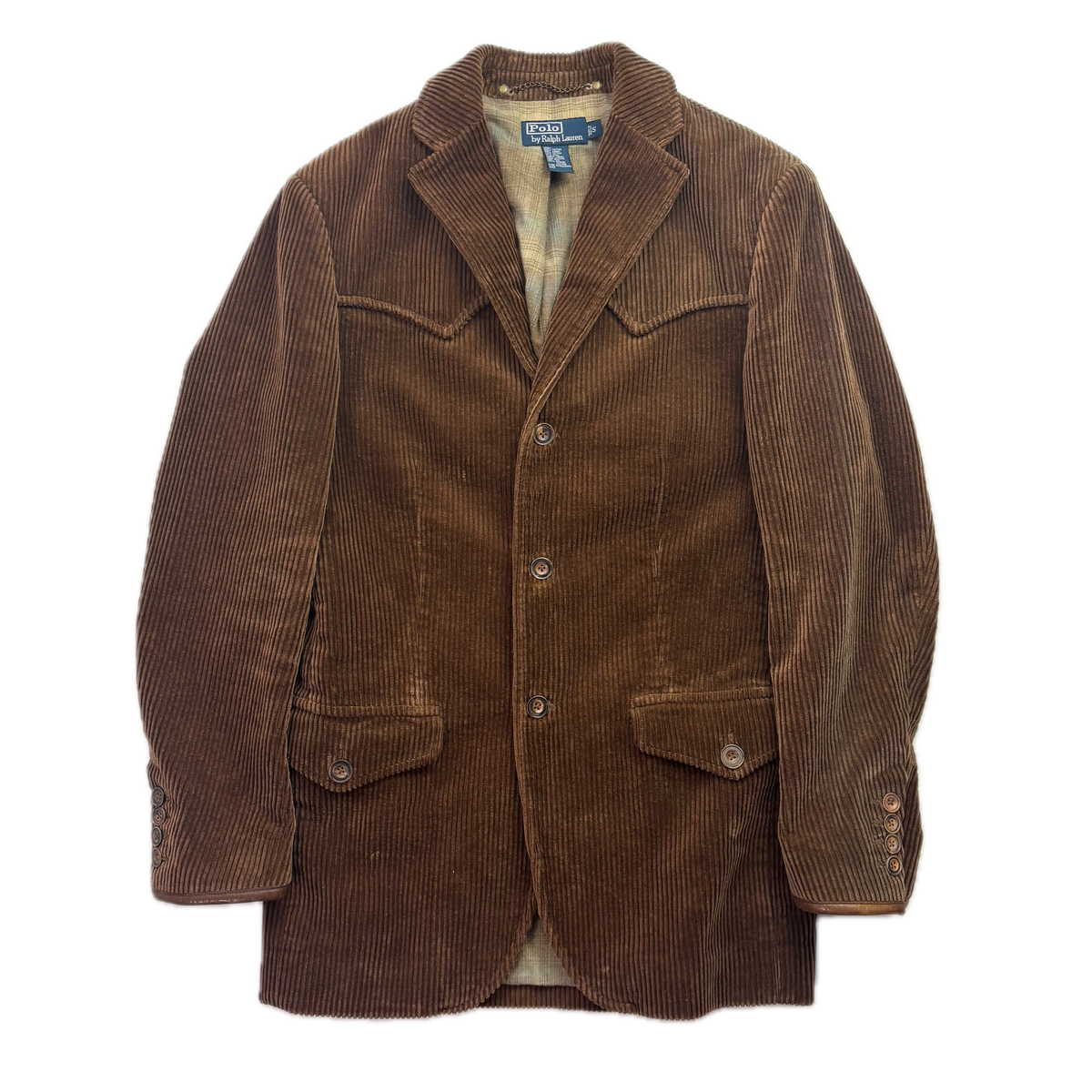 Polo Ralph Lauren Brown Western Yoke Corduroy Blazer Sportscoat - S
