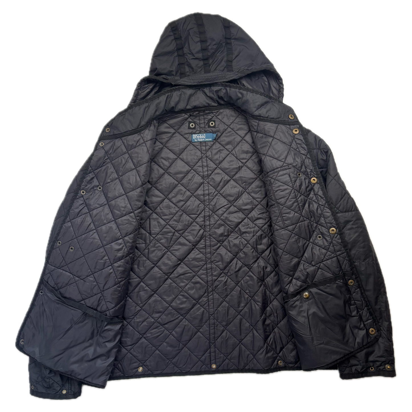 Polo Ralph Lauren 2 in 1 Black Utility Jacket with Quilted Liner - XXL