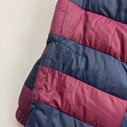 Polo Ralph Lauren Rugby PRLFC Navy Burgundy Lightweight Puffer Jacket Down Coat - M