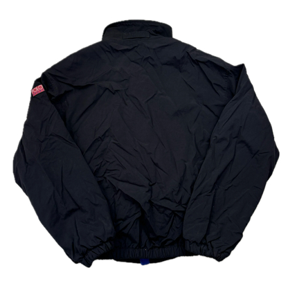 Polo Ralph Lauren Black Polo Sport Hi-Tech Patch Windbreaker Fleece Lined Jacket - L