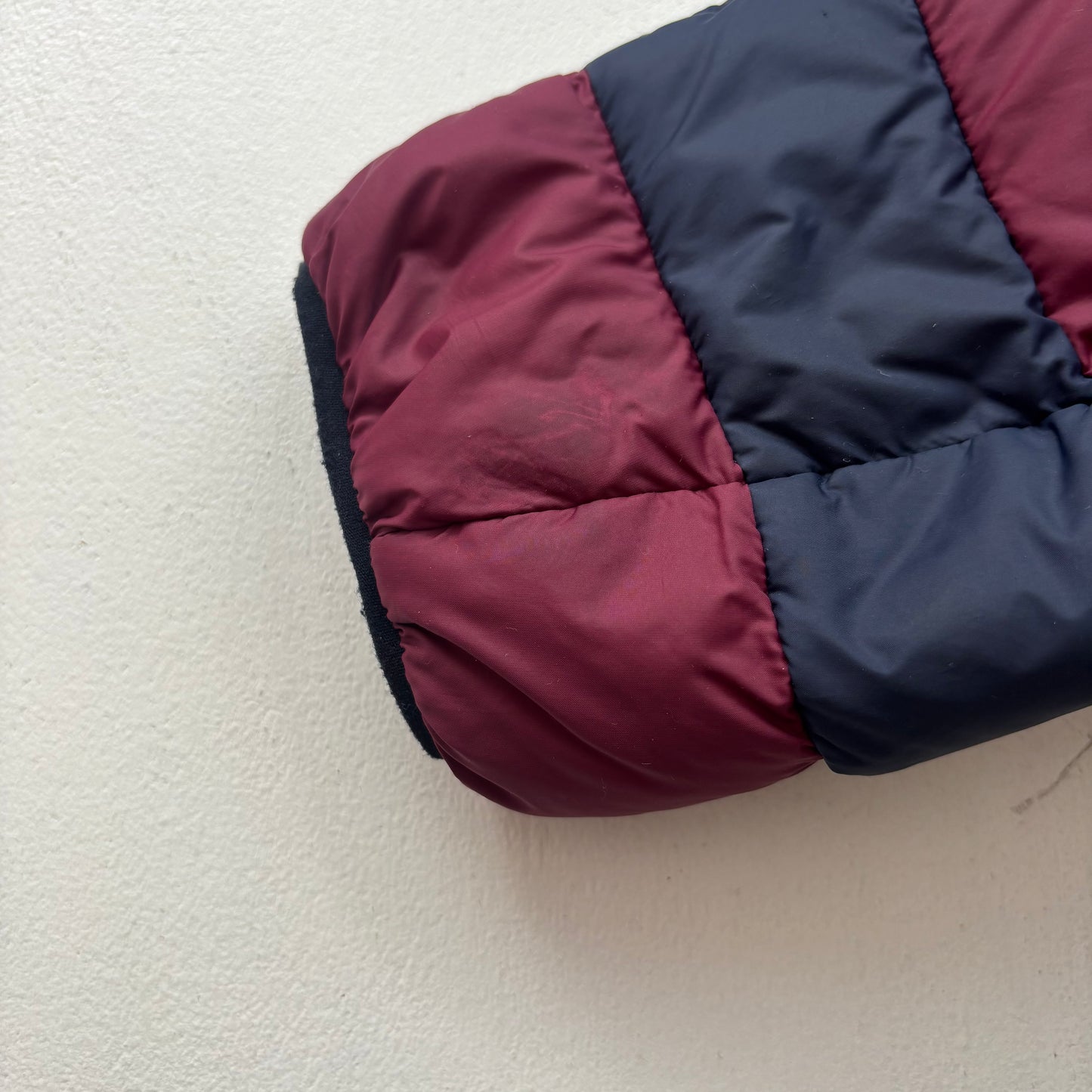 Polo Ralph Lauren Rugby PRLFC Navy Burgundy Lightweight Puffer Jacket Down Coat - M