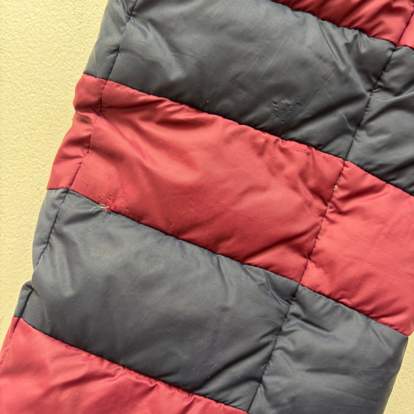 Polo Ralph Lauren Rugby PRLFC Navy Burgundy Lightweight Puffer Jacket Down Coat - M
