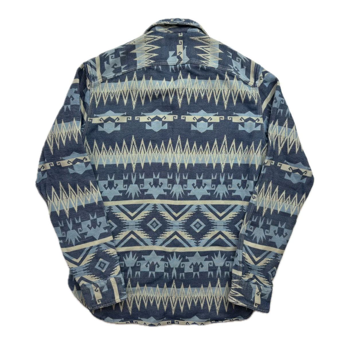 Polo Ralph Lauren Blue Aztec Beacon Classic Fit Indigo Shirt - S