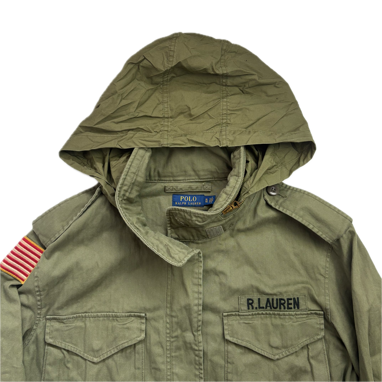 Polo Ralph Lauren Green Army Military Field Jacket - XL