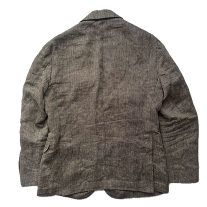 Polo Ralph Lauren Grey Herringbone Blazer Sports Coat (Linen) - 38S