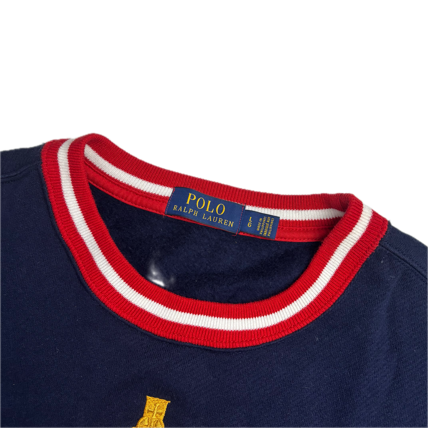 Polo Ralph Lauren Retro Navy Crest Sweatshirt - L