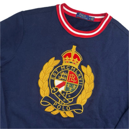 Polo Ralph Lauren Retro Navy Crest Sweatshirt - L