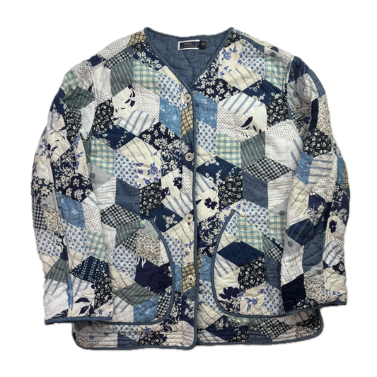 Polo Ralph Lauren Patchwork Quilted Jacket Reversible Country - L