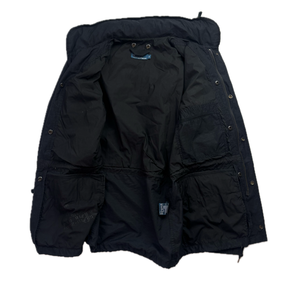 Polo Ralph Lauren 2 in 1 Black Utility Jacket with Quilted Liner - S