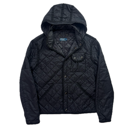 Polo Ralph Lauren 2 in 1 Black Utility Jacket with Quilted Liner - S