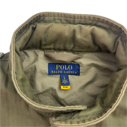 Polo Ralph Lauren Green Military Army Patches Field Parka Jacket  - L