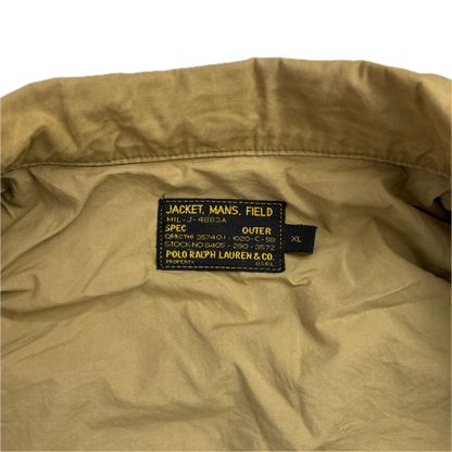 Polo Ralph Lauren Khaki Tan Army Military Field Jacket - XL