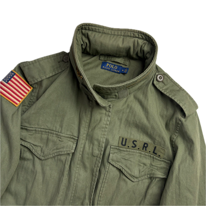 Polo Ralph Lauren Green Army Military Field Jacket - M