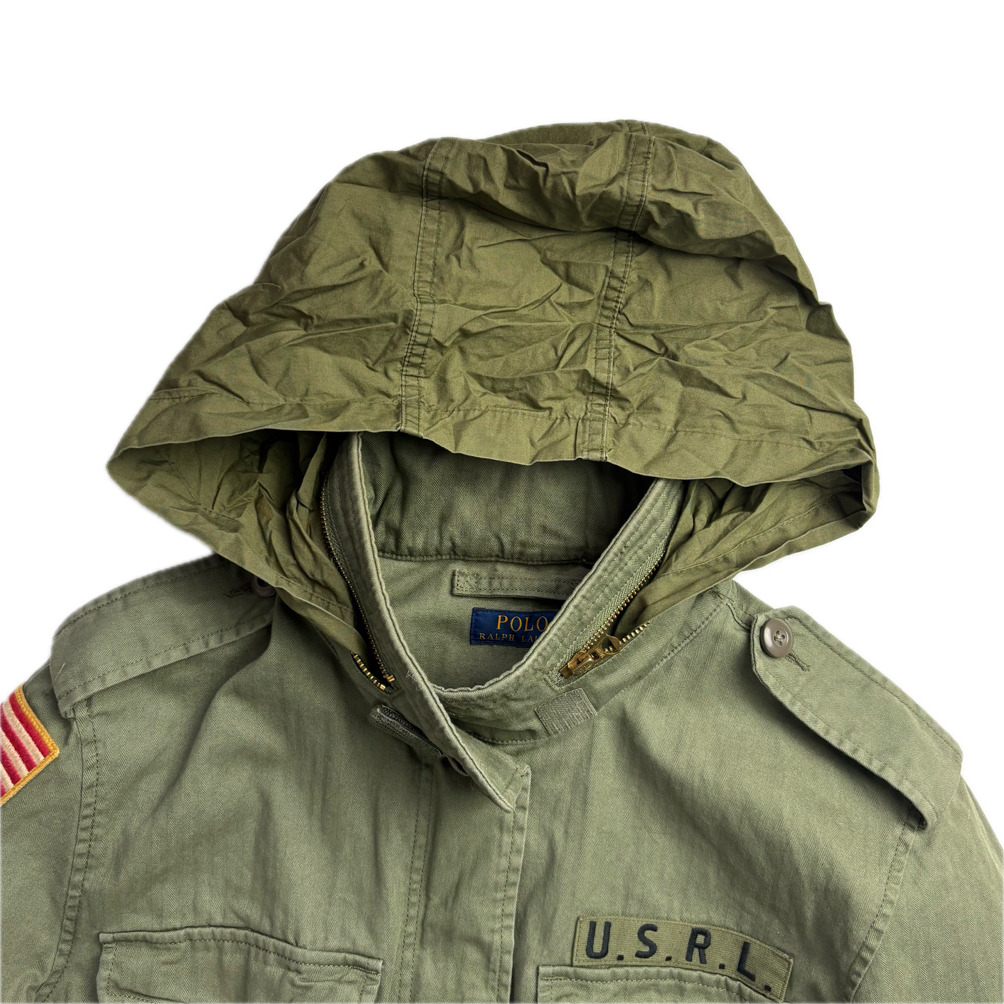 Polo Ralph Lauren Green Army Military Field Jacket - M