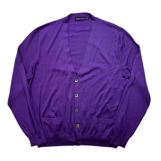 Purple Label Purple Cashmere Cardigan - XL