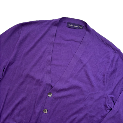 Purple Label Purple Cashmere Cardigan - XL