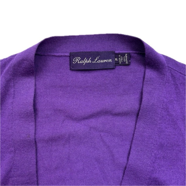 Purple Label Purple Cashmere Cardigan - XL