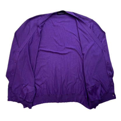 Purple Label Purple Cashmere Cardigan - XL