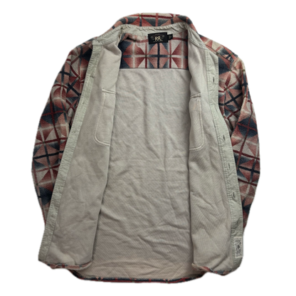 RRL Towelling Jacquard Southwestern Geometric Shirt (Cotton) - M