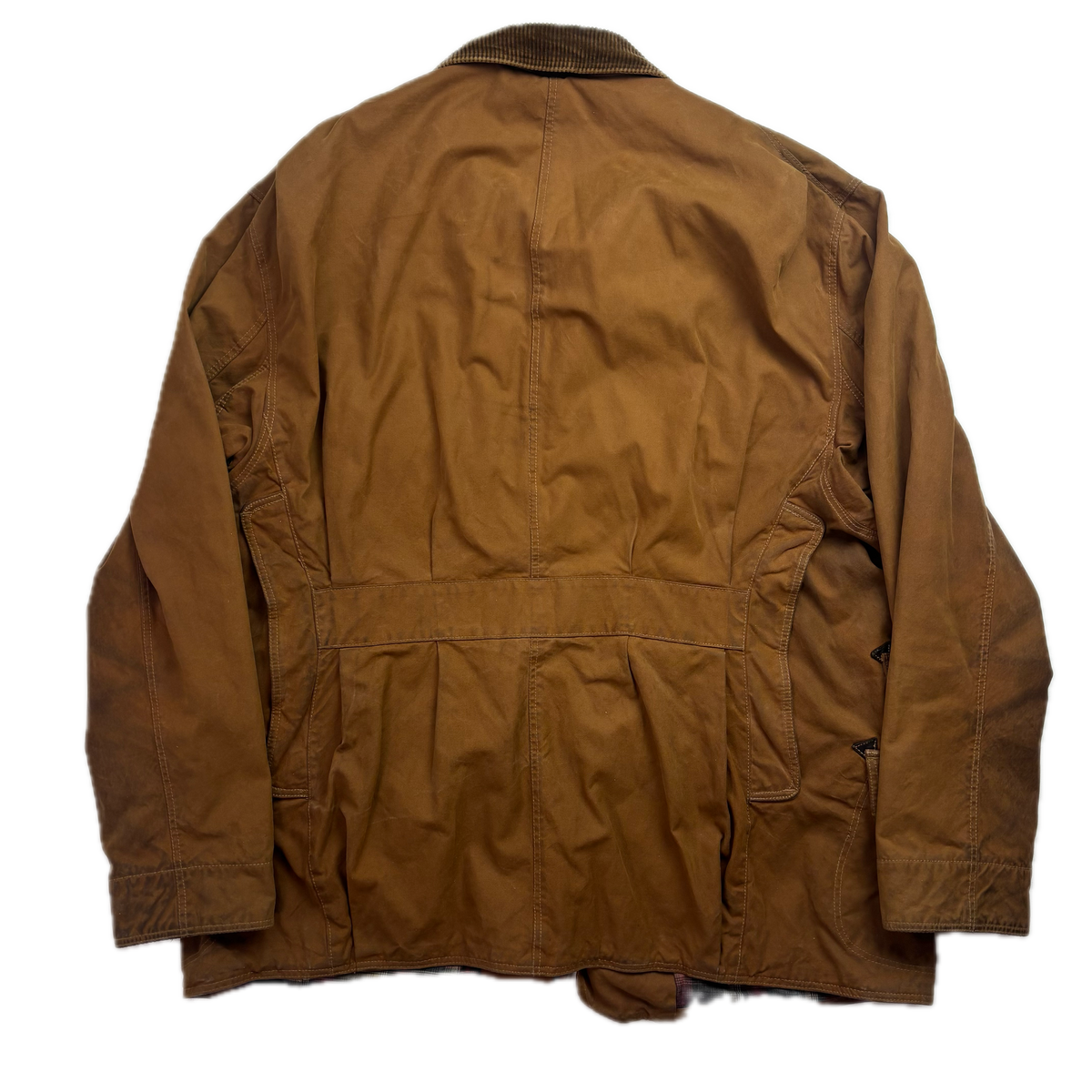 Polo Ralph Lauren Brown Waxed Oil Cloth Jacket Sportsman Hunting Coat - XL