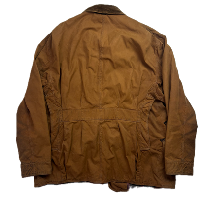 Polo Ralph Lauren Brown Waxed Oil Cloth Jacket Sportsman Hunting Coat - XL