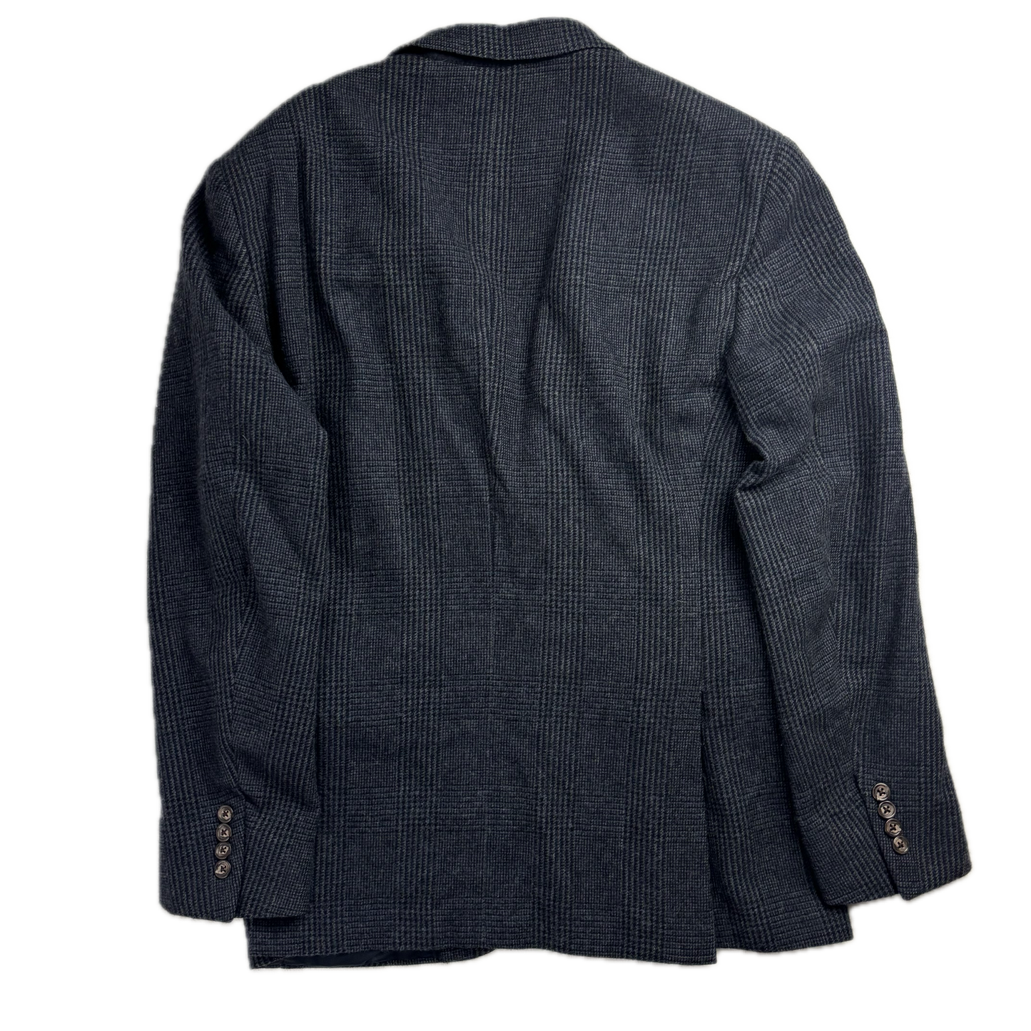 Polo Ralph Lauren Navy Glen Plaid Tweed Blazer Sports Coat (Wool Cashmere) - 40R