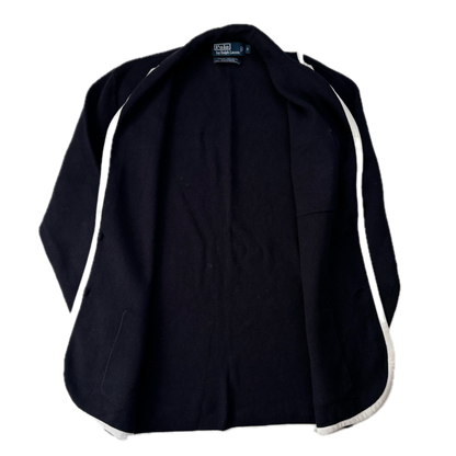 Polo Ralph Lauren Navy Tennis Crest Sports Jacket Cardigan Blazer - S