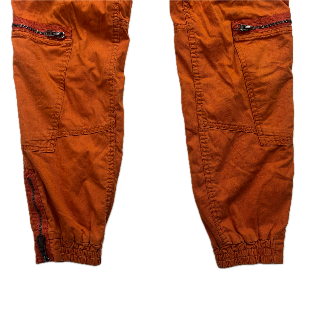 Polo Ralph Lauren Orange Cargo Trouser Utility Parachute Pants Straight Fit - 32x32