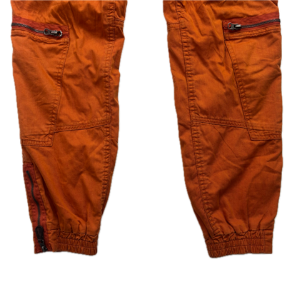 Polo Ralph Lauren Orange Cargo Trouser Utility Parachute Pants Straight Fit - 32x32