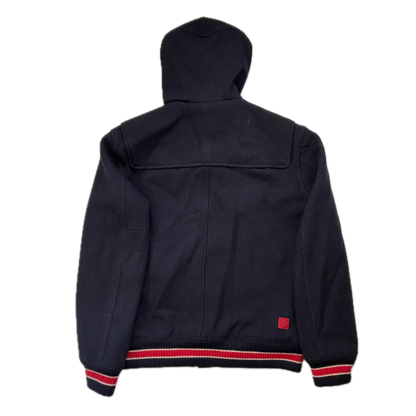 Polo Ralph Lauren x CLOT Navy Wool Blend Hooded Dragon Patch Varsity Jacket - L