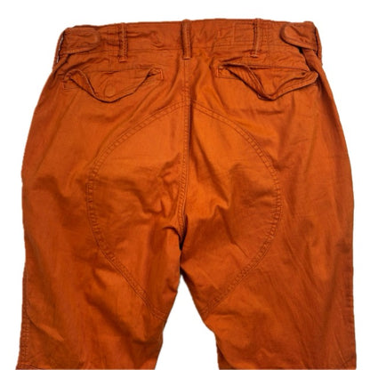 Polo Ralph Lauren Orange Cargo Trouser Utility Parachute Pants Straight Fit - 32x32