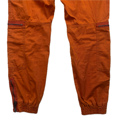 Polo Ralph Lauren Orange Cargo Trouser Utility Parachute Pants Straight Fit - 32x32