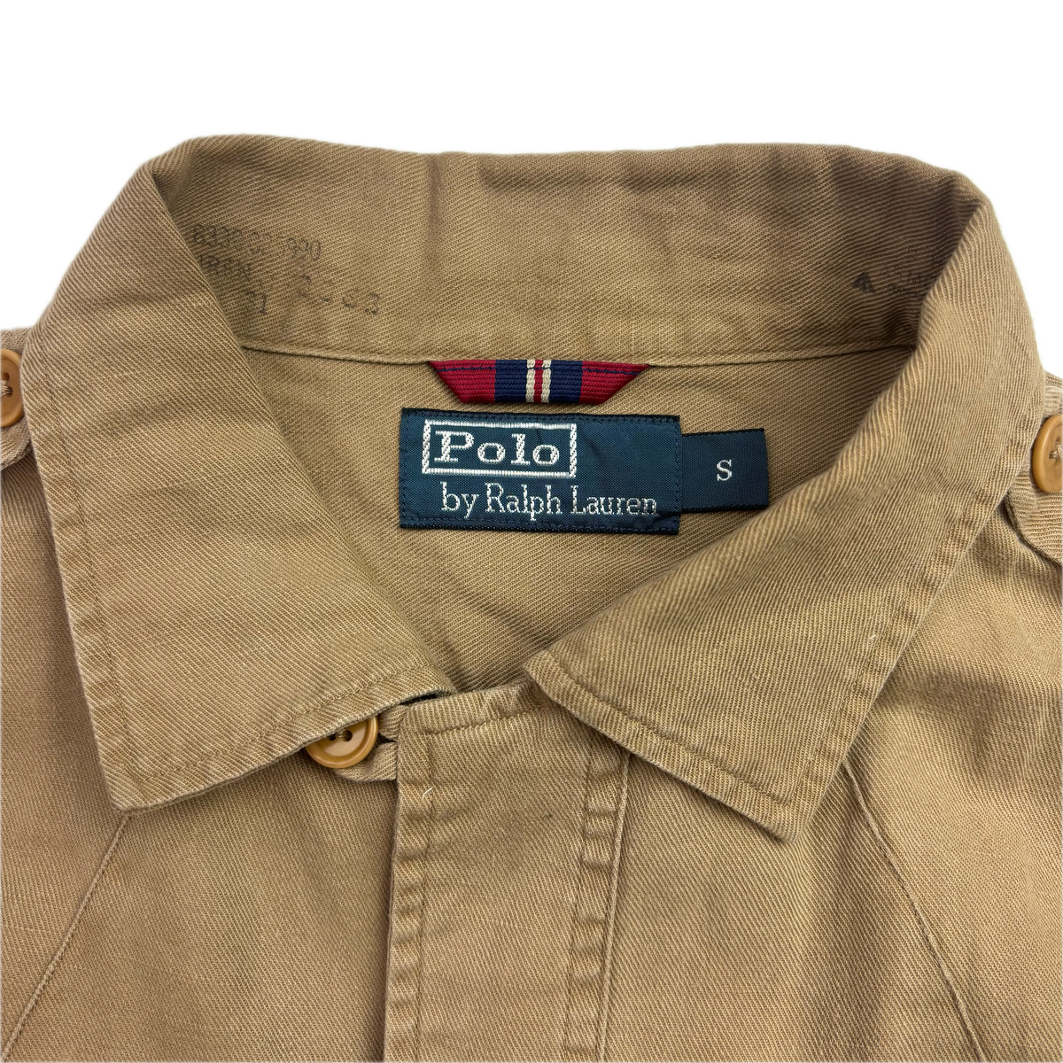 Polo Ralph Lauren Beige Military Battle Dress Safari Jacket (Cotton Linen) -  S
