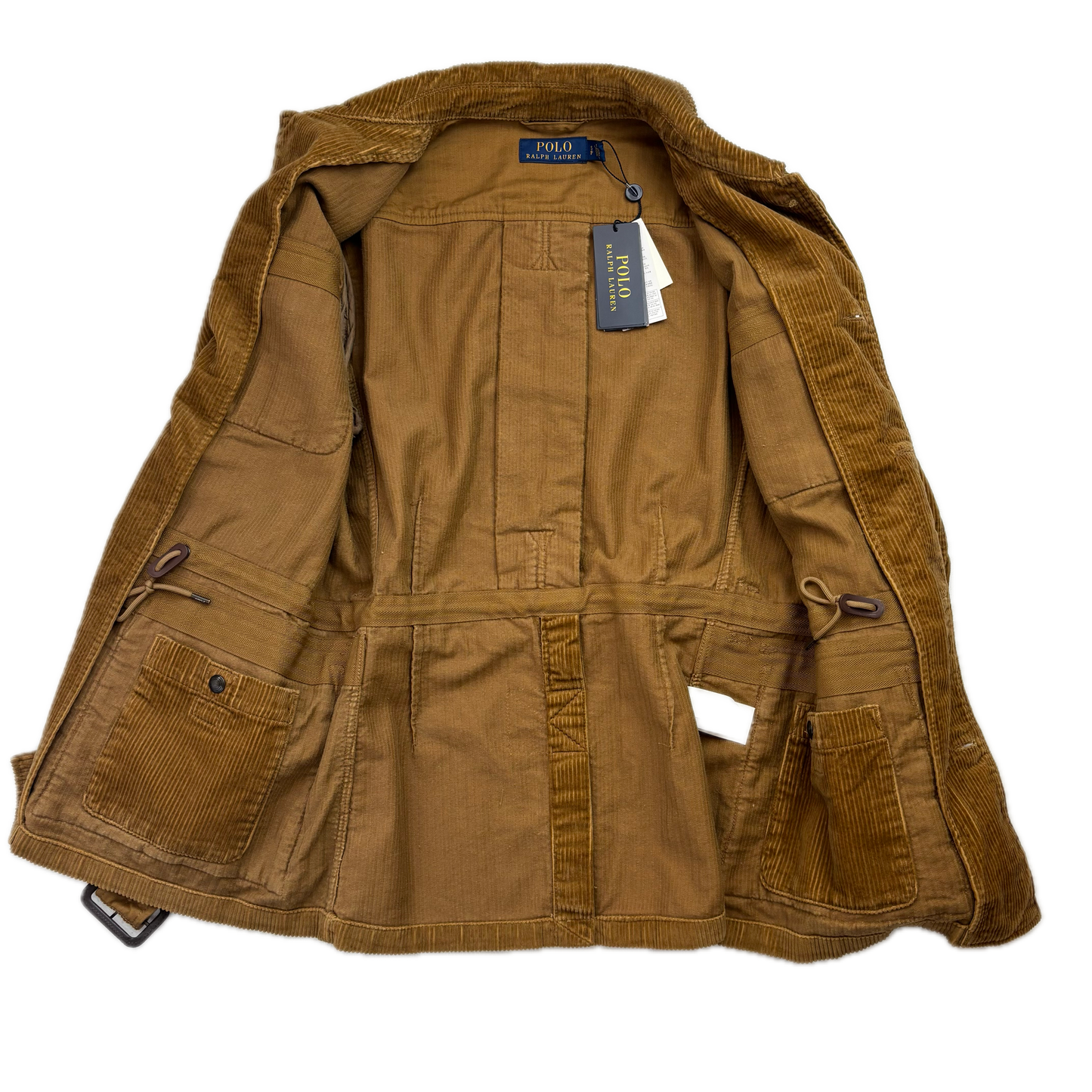 Polo Ralph Lauren Belted Corduroy Field Jacket Tan Norfolk - S