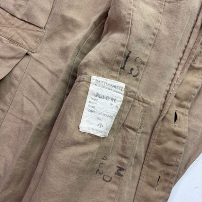 Polo Ralph Lauren Beige Military Battle Dress Safari Jacket (Cotton Linen) -  S