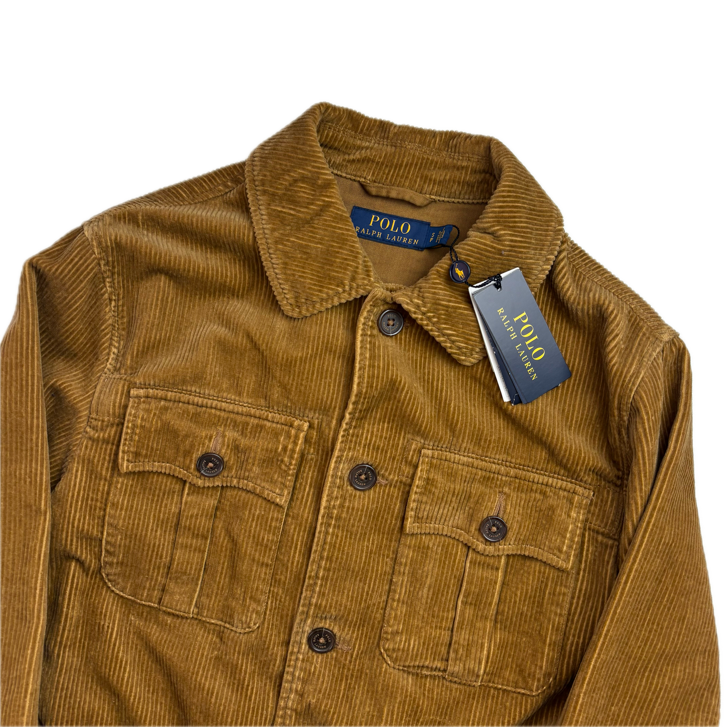 Polo Ralph Lauren Belted Corduroy Field Jacket Tan Norfolk - S