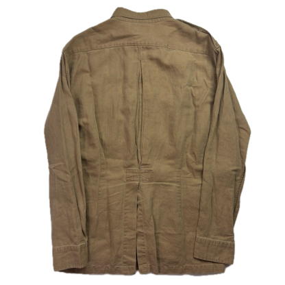 Polo Ralph Lauren Beige Military Battle Dress Safari Jacket (Cotton Linen) -  S
