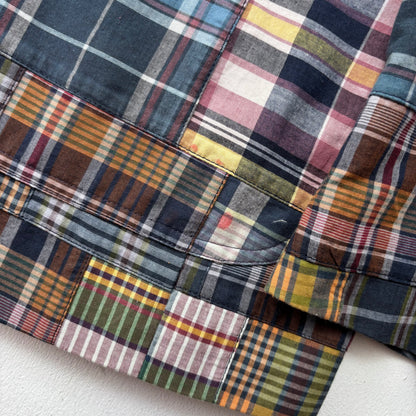Polo Ralph Lauren Patchwork Madras Plaid Blazer Sports Jacket (Cotton) - 44R