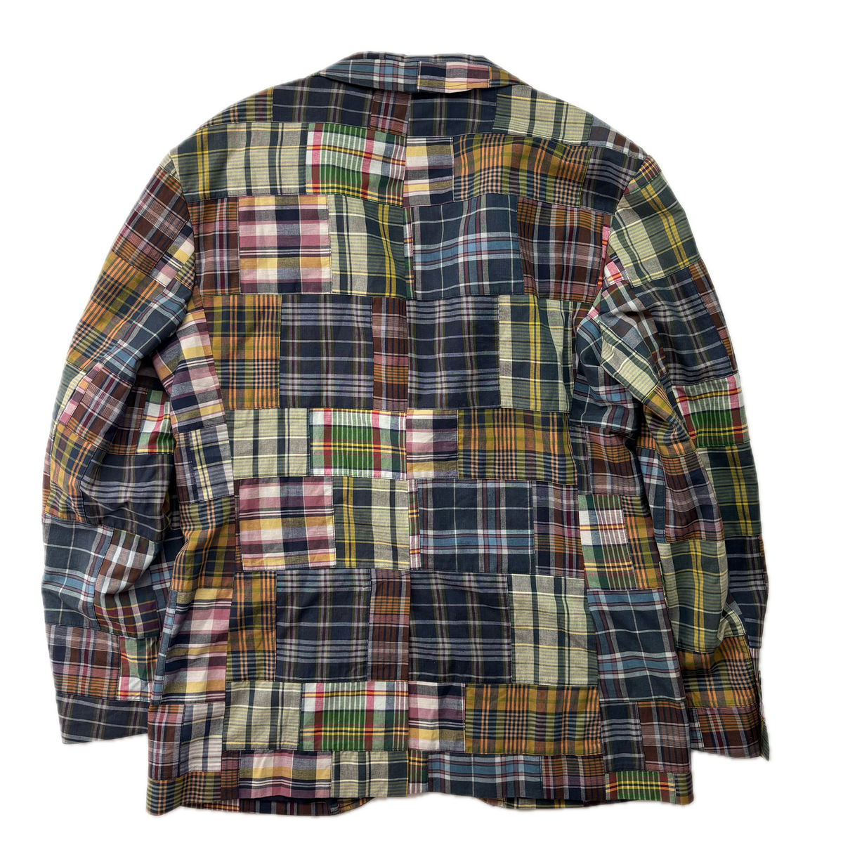 Polo Ralph Lauren Patchwork Madras Plaid Blazer Sports Jacket (Cotton) - 44R