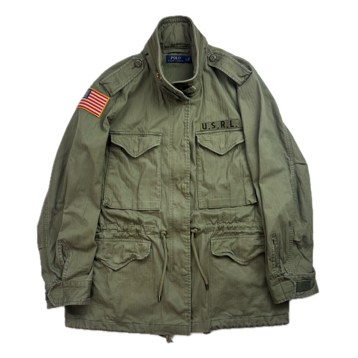 Polo Ralph Lauren Green Army Military Field Jacket - L