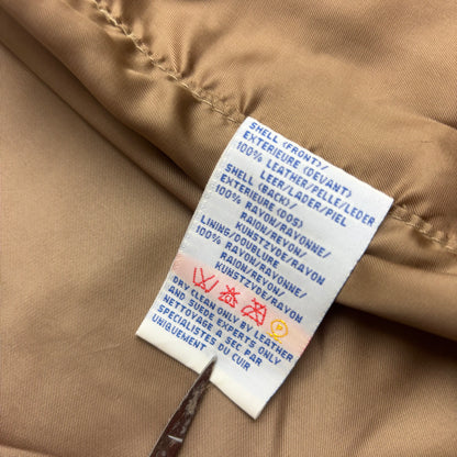 Polo Ralph Lauren Brown Tan Leather Waistcoat - L