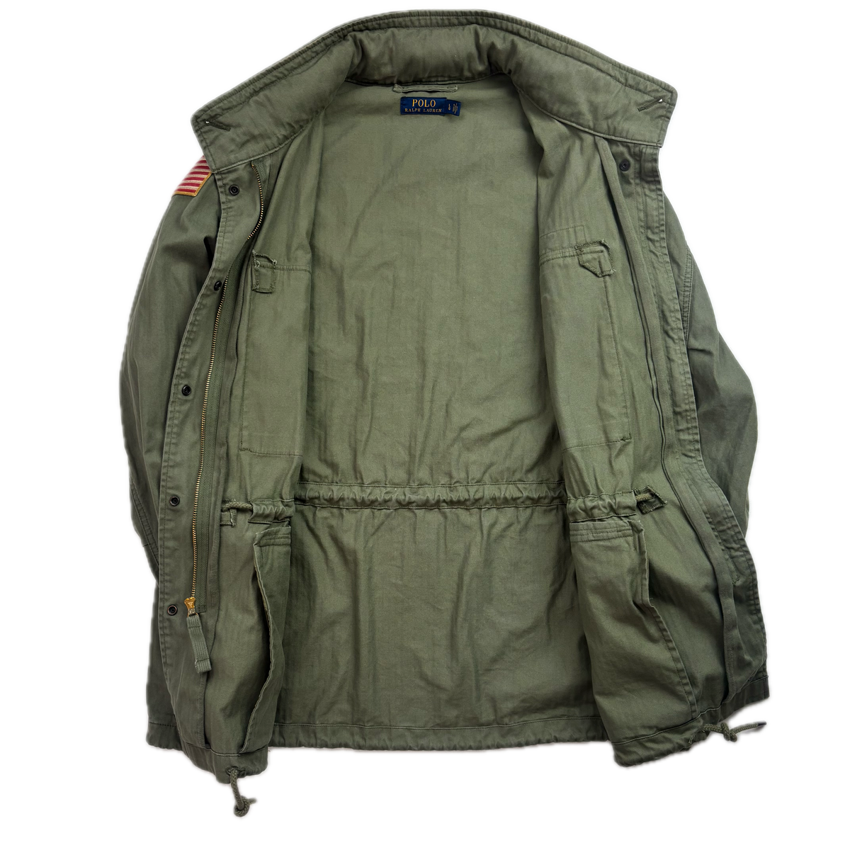 Polo Ralph Lauren Green Army Military Field Jacket - L