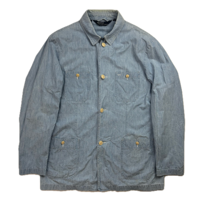 Polo Ralph Lauren Denim Chambray Utility Overshirt Shirt Chore Jacket - L
