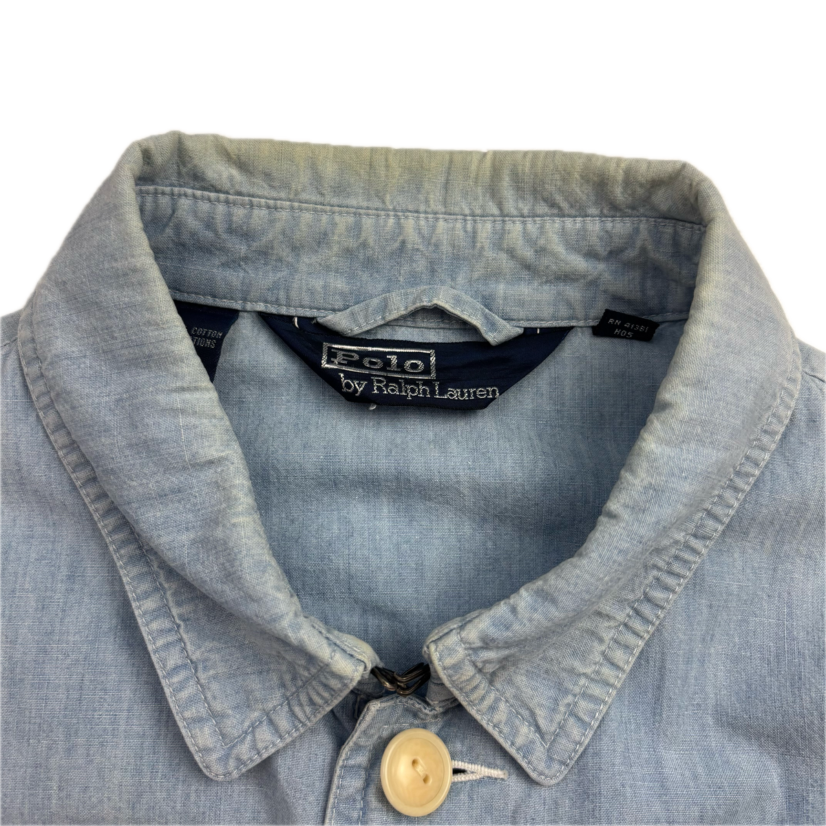 Polo Ralph Lauren Denim Chambray Utility Overshirt Shirt Chore Jacket - L