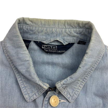 Polo Ralph Lauren Denim Chambray Utility Overshirt Shirt Chore Jacket - L