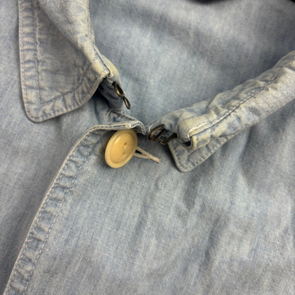 Polo Ralph Lauren Denim Chambray Utility Overshirt Shirt Chore Jacket - L