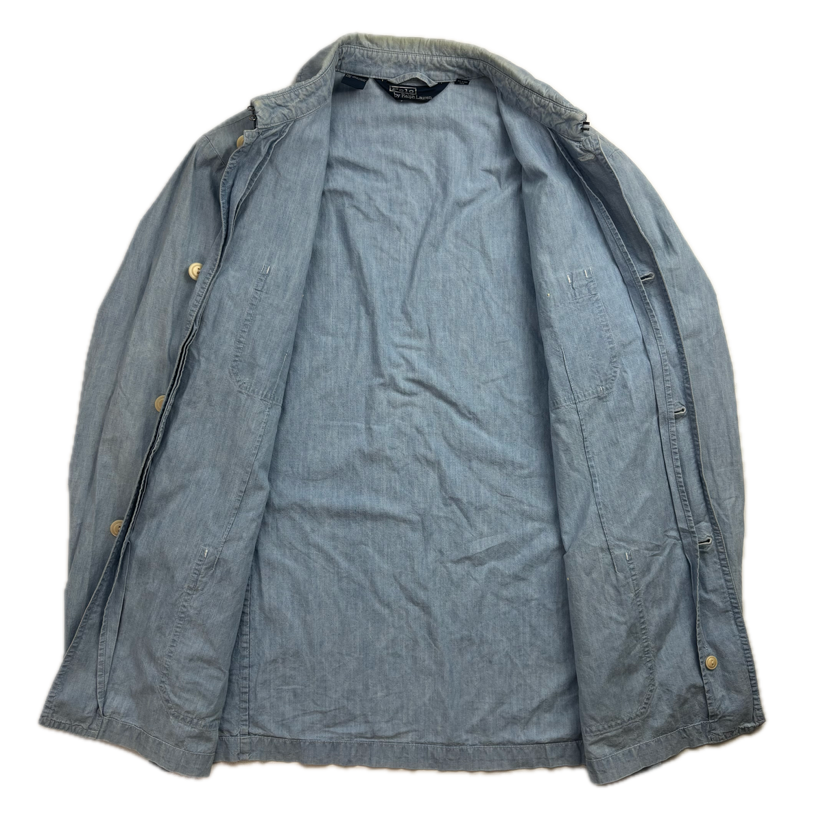 Polo Ralph Lauren Denim Chambray Utility Overshirt Shirt Chore Jacket - L